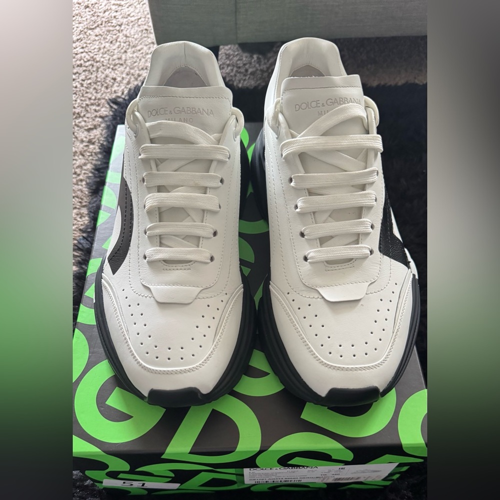 White and Black Men's Sneakers
